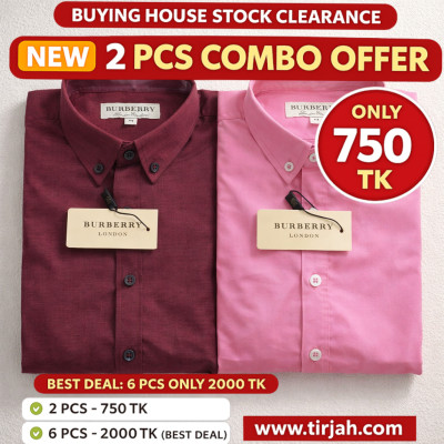 Premium Quality (2 pcs) Solid Colour LS Shirt