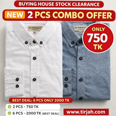 Premium Quality (2 pcs) Solid Colour LS Shirt