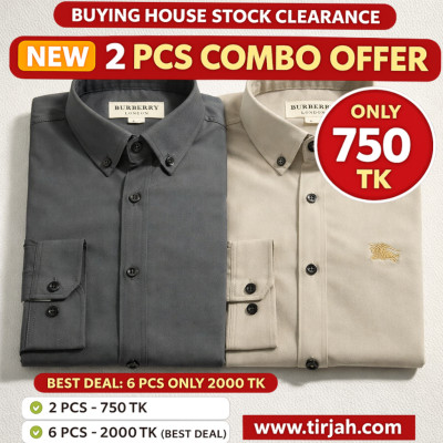 Premium Quality (2 pcs) Solid Colour LS Shirt