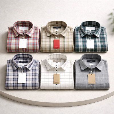 Premium Quality (6 pcs) Check LS Shirt