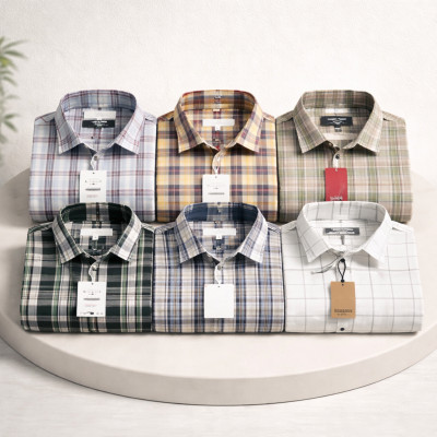 Premium Quality (6 pcs) Check LS Shirt