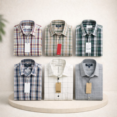 Premium Quality (6 pcs) Check LS Shirt