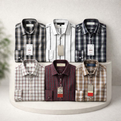 Premium Quality (6 pcs) Check LS Shirt