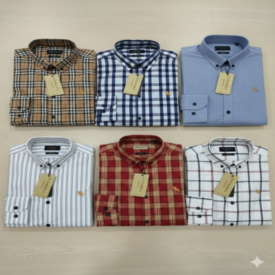 Premium Quality (6 pcs) Check LS Shirt