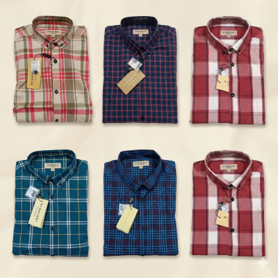 Premium Quality (6 pcs) Check LS Shirt