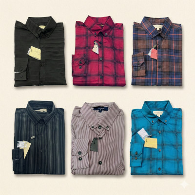 Premium Quality (6 pcs) Check LS Shirt