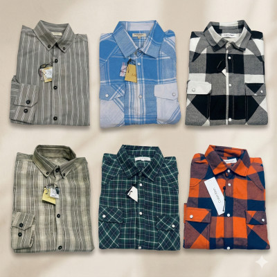 Premium Quality (6 pcs) Check LS Shirt
