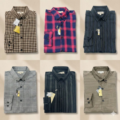 Premium Quality (6 pcs) Check LS Shirt