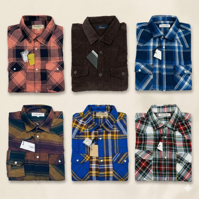 Premium Quality (6 pcs) Check LS Shirt