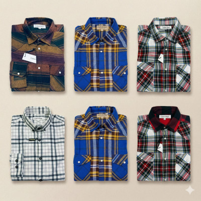 Premium Quality (6 pcs) Check LS Shirt