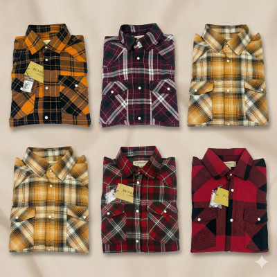 Premium Quality (6 pcs) Check LS Shirt