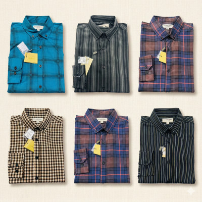 Premium Quality (6 pcs) Check LS Shirt