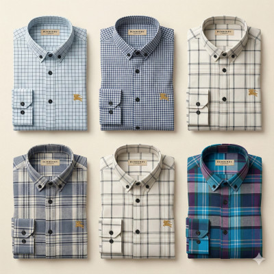Premium Quality (6 pcs) Check LS Shirt