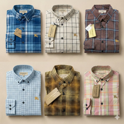 Premium Quality (6 pcs) Check LS Shirt
