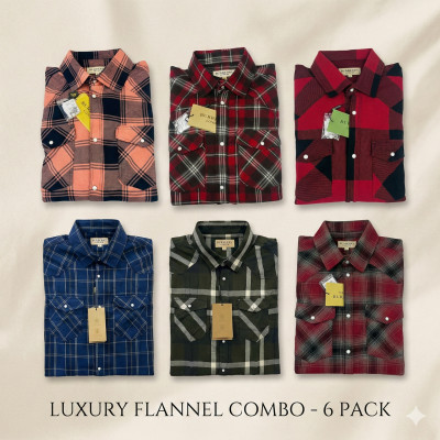 Premium Quality (6 pcs) Check LS Shirt