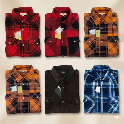 Premium Quality (6 pcs) Check LS Shirt