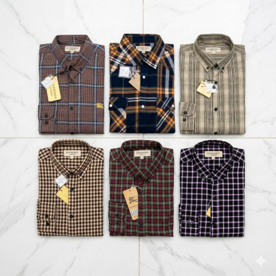Premium Quality (6 pcs) Check Long Sleeve Shirt