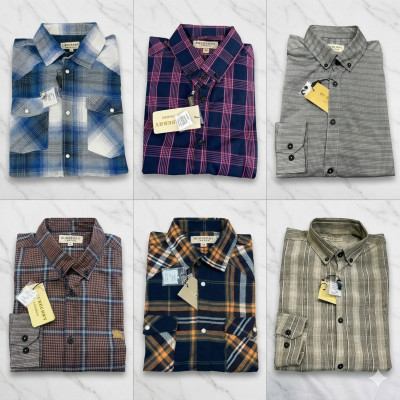 Premium Quality (6 pcs) Check Long Sleeve Shirt