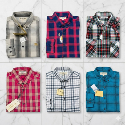 Premium Quality (6 pcs) Check Long Sleeve Shirt