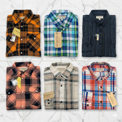 Premium Quality (6 pcs) Check Long Sleeve Shirt