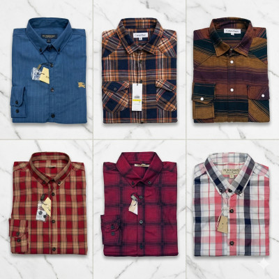 Premium Quality (6 pcs) Check Long Sleeve Shirt