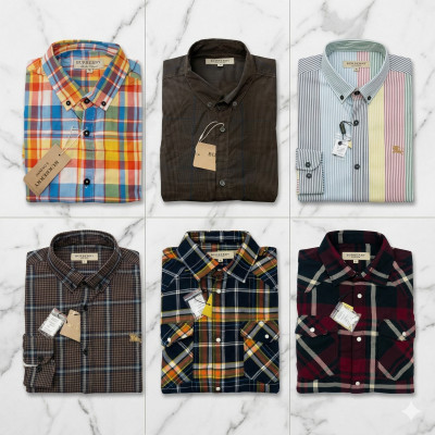 Premium Quality (6 pcs) Check Long Sleeve Shirt