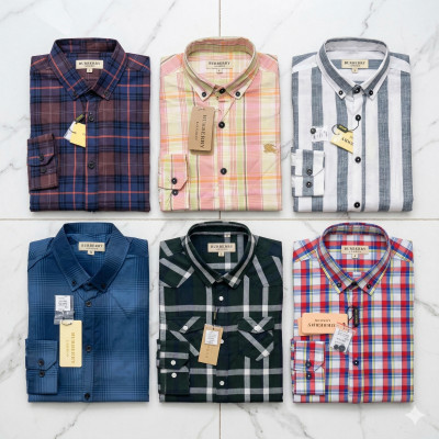 Premium Quality (6 pcs) Check Long Sleeve Shirt