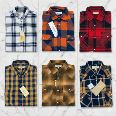 Premium Quality (6 pcs) Check Long Sleeve Shirt