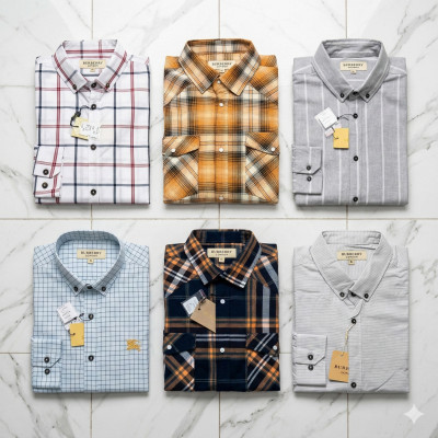 Premium Quality (6 pcs) Check Long Sleeve Shirt