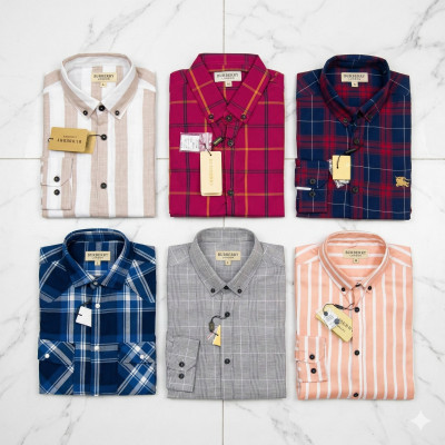 Premium Quality (6 pcs) Check Long Sleeve Shirt