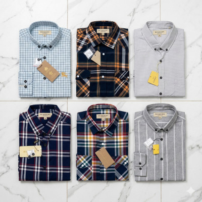 Premium Quality (6 pcs) Check Long Sleeve Shirt