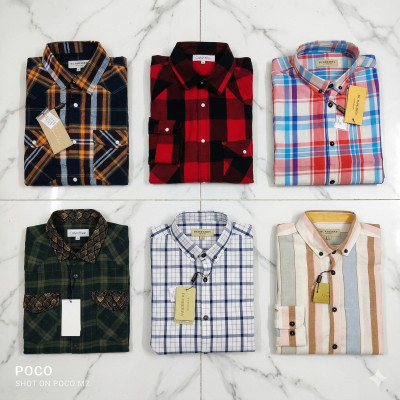 Premium Quality (6 pcs) Check Long Sleeve Shirt