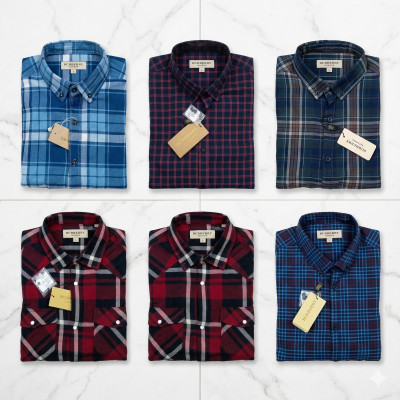 Premium Quality (6 pcs) Check Long Sleeve Shirt