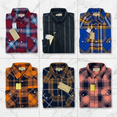 Premium Quality (6 pcs) Check Long Sleeve Shirt