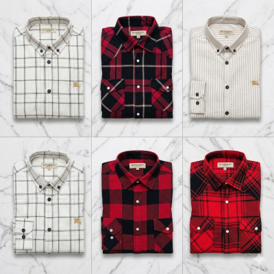 Premium Quality (6 pcs) Check Long Sleeve Shirt