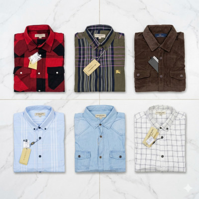 Premium Quality (6 pcs) Check Long Sleeve Shirt