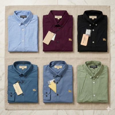 Premium Quality (6 pcs) Solid Colour Long Sleeve Shirt