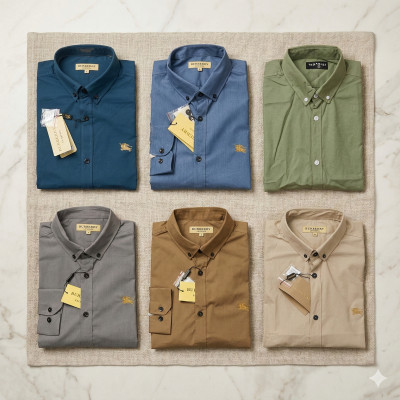 Premium Quality (6 pcs) Solid Colour Long Sleeve Shirt