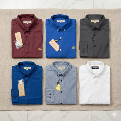 Premium Quality (6 pcs) Solid Colour Long Sleeve Shirt