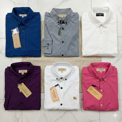 Premium Quality (6 pcs) Solid Colour Long Sleeve Shirt