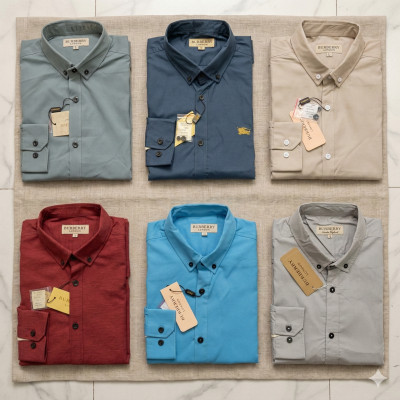 Premium Quality (6 pcs) Solid Colour Long Sleeve Shirt