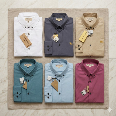 Premium Quality (6 pcs) Solid Colour Long Sleeve Shirt
