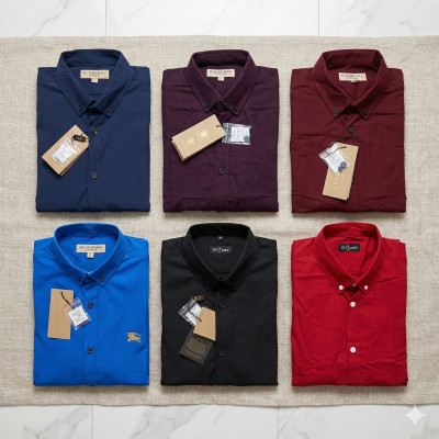 Premium Quality (6 pcs) Solid Colour Long Sleeve Shirt