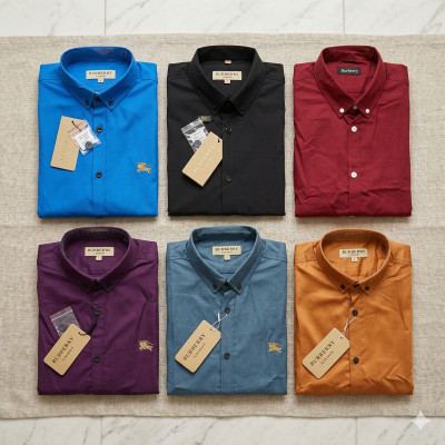 Premium Quality (6 pcs) Solid Colour Long Sleeve Shirt
