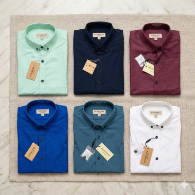 Premium Quality (6 pcs) Solid Colour Long Sleeve Shirt