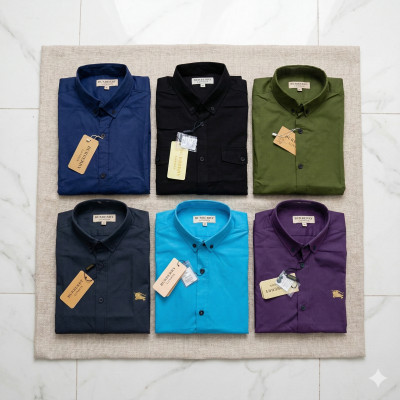 Premium Quality (6 pcs) Solid Colour Long Sleeve Shirt