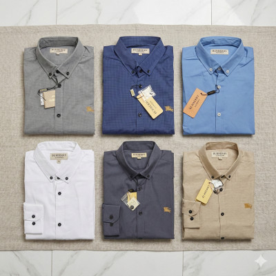 Premium Quality (6 pcs) Solid Colour Long Sleeve Shirt