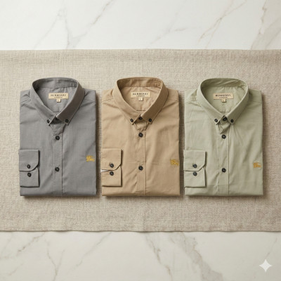 Premium Quality (3 pcs) Solid Colour Long Sleeve Shirt