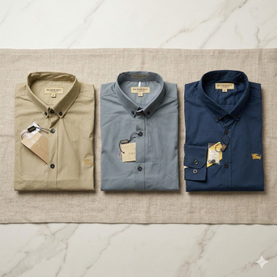 Premium Quality (3 pcs) Solid Colour Long Sleeve Shirt