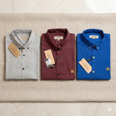 Premium Quality (3 pcs) Solid Colour Long Sleeve Shirt